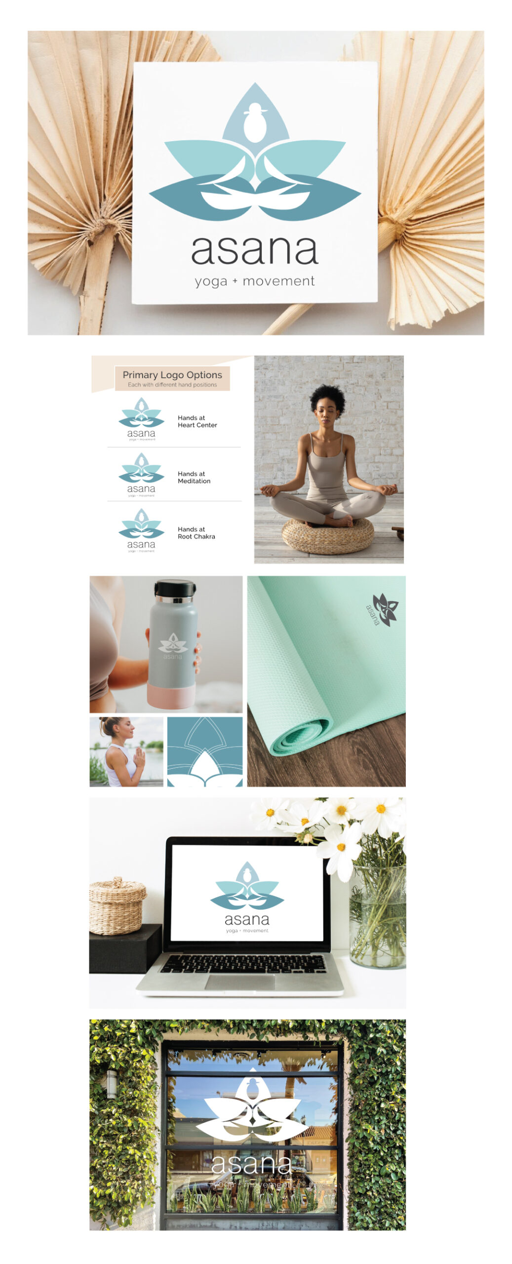 Graphic Design for Health + Wellness | Harmonic Harvest Creative | Yoga Logo